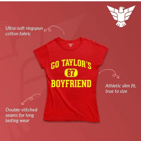 Go Taylor's Boyfriend #87 T-Shirt - Picture 2 of 9
